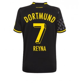 Damen Fußballbekleidung Borussia Dortmund Giovanni Reyna #7 Auswärtstrikot 2022-23 Kurzarm